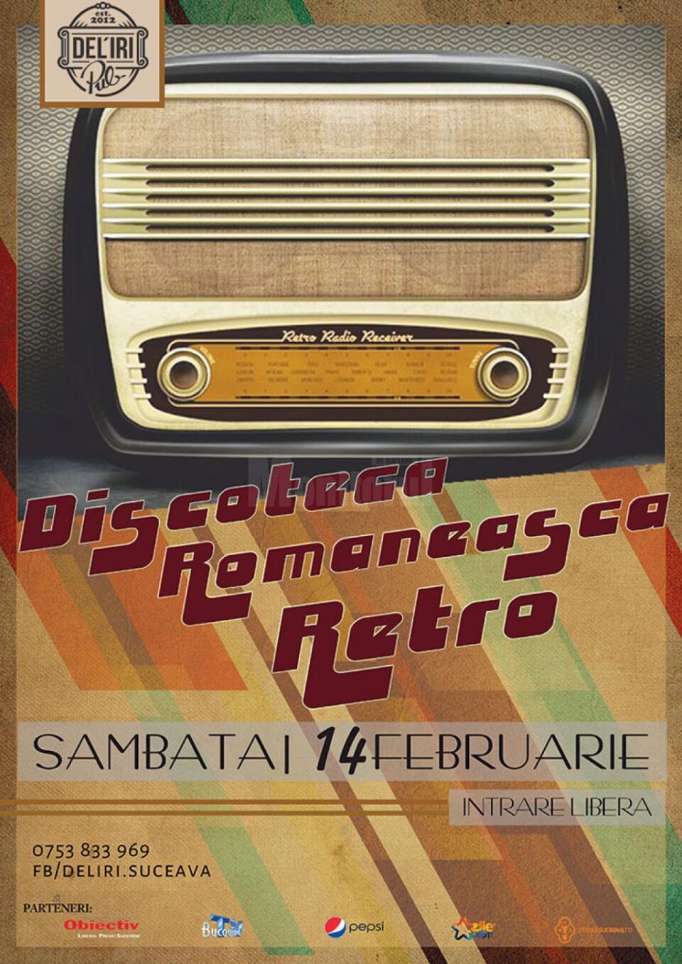 Discoteca Românească Retro, la Del’Iri Pub