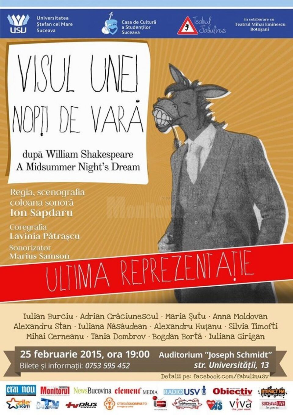 „Visul unei nopți de vară”, la Auditorium „Joseph Schmidt”