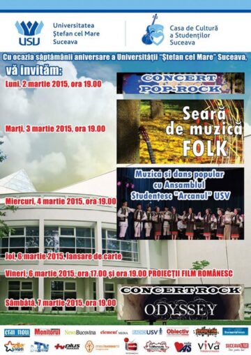Universitarii suceveni sărbătoresc 25 de ani de când Institutul sucevean a devenit Universitatea „Ștefan ce Mare”