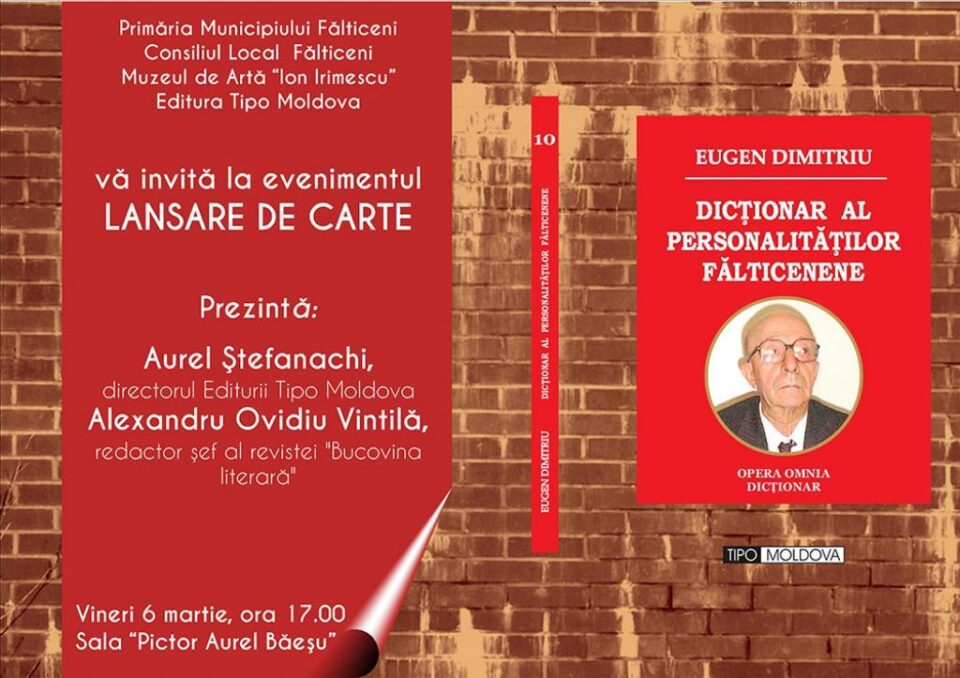 Lansare de carte, la Muzeul de Artă „Ion Irimescu”