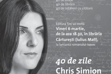 Turneu unic în România: 40 de zile, 40 de orașe, 40 de librării, 40 de întâlniri cu cititorii