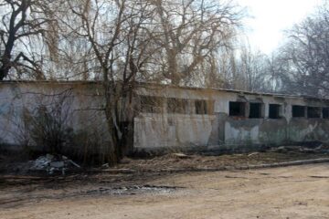 Halele fostului complex de porci