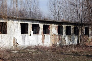 Halele fostului complex de porci