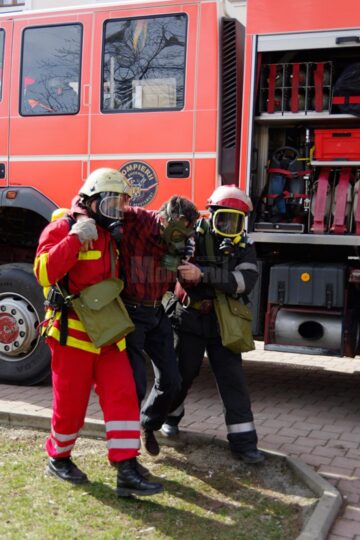 Exercițiu de simulare a unui incendiu