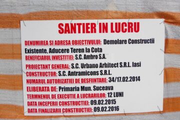 Ambro continuă demolările, pregătind terenul pentru un nou centru comercial