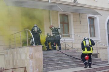 Exercițiu de simulare a unui incendiu