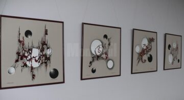 “Acuarelă și decoart”, a patra expoziție din acest an realizată de artistul plastic humorean Radu Bercea
