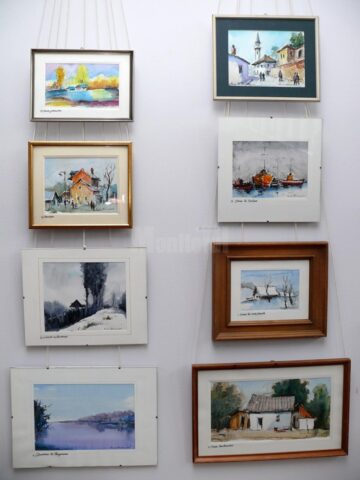 “Acuarelă și decoart”, a patra expoziție din acest an realizată de artistul plastic humorean Radu Bercea