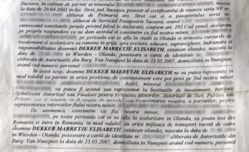 Copil „furat” cu acte în regulă