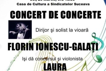 „Concert de concerte” cu Filarmonica Botoșani, pe scena Sucevei