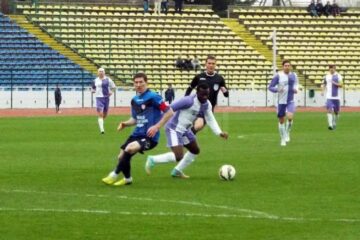 Fundașul sucevean Daniel Bălan s-a aflat printre remarcații partidei Academica - Rapid