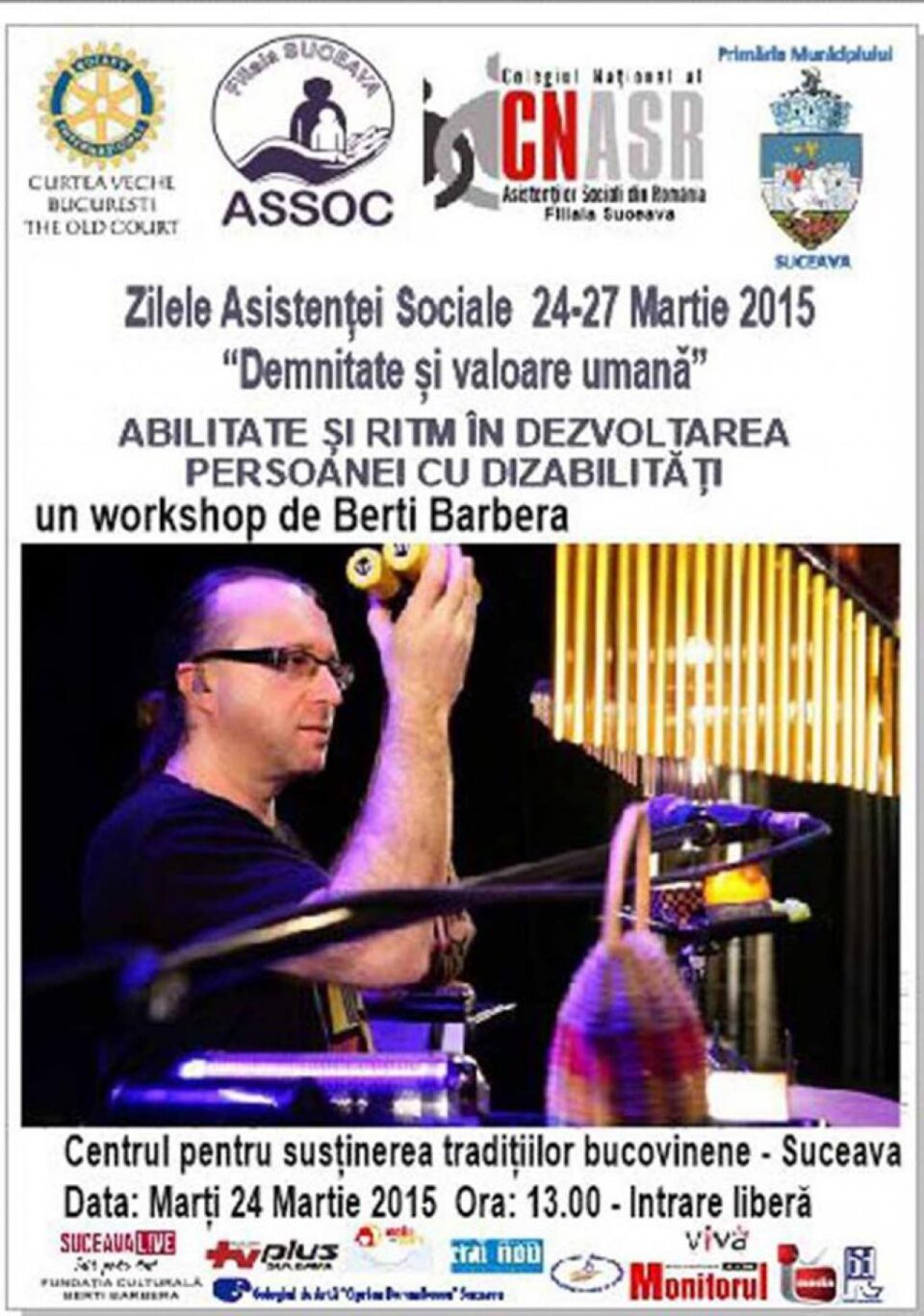 Workshop cu Berti Barbera, la Centrul pentru Susținerea Tradițiilor Bucovinene