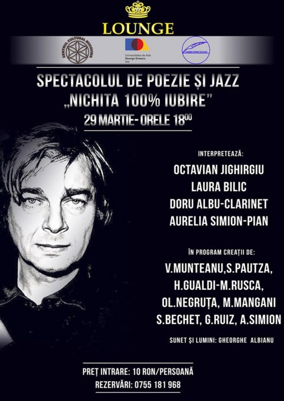 Spectacol de poezie și jazz