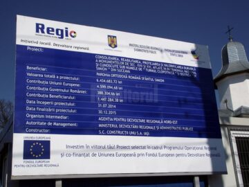 Turnul Roșu în „salopetă” de șantier