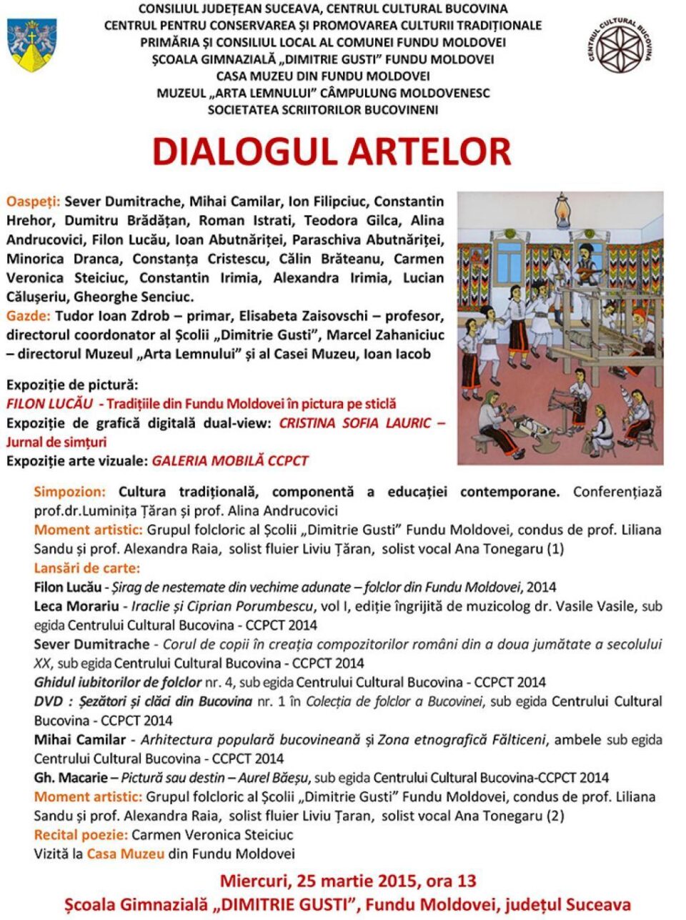 „Dialogul artelor”, la Școala Gimnazială „Dimitrie Gusti”