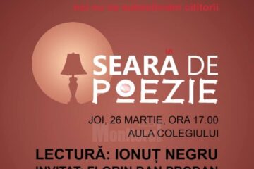 Seară de Poezie, joi, la Colegiul ”Petru Rareș” Suceava