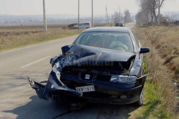 Autoturismul în care se aflau cele două surori