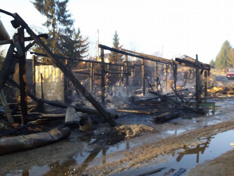Puternicul incendiu de la societatea din Dorna Arini a lăsat pagube imense în urmă