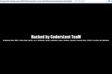 Schimbarea unei pagini web din site și postarea anumitor mesaje, link-uri și imagini prin care se revendică atacul și se promovează gruparea de hackeri