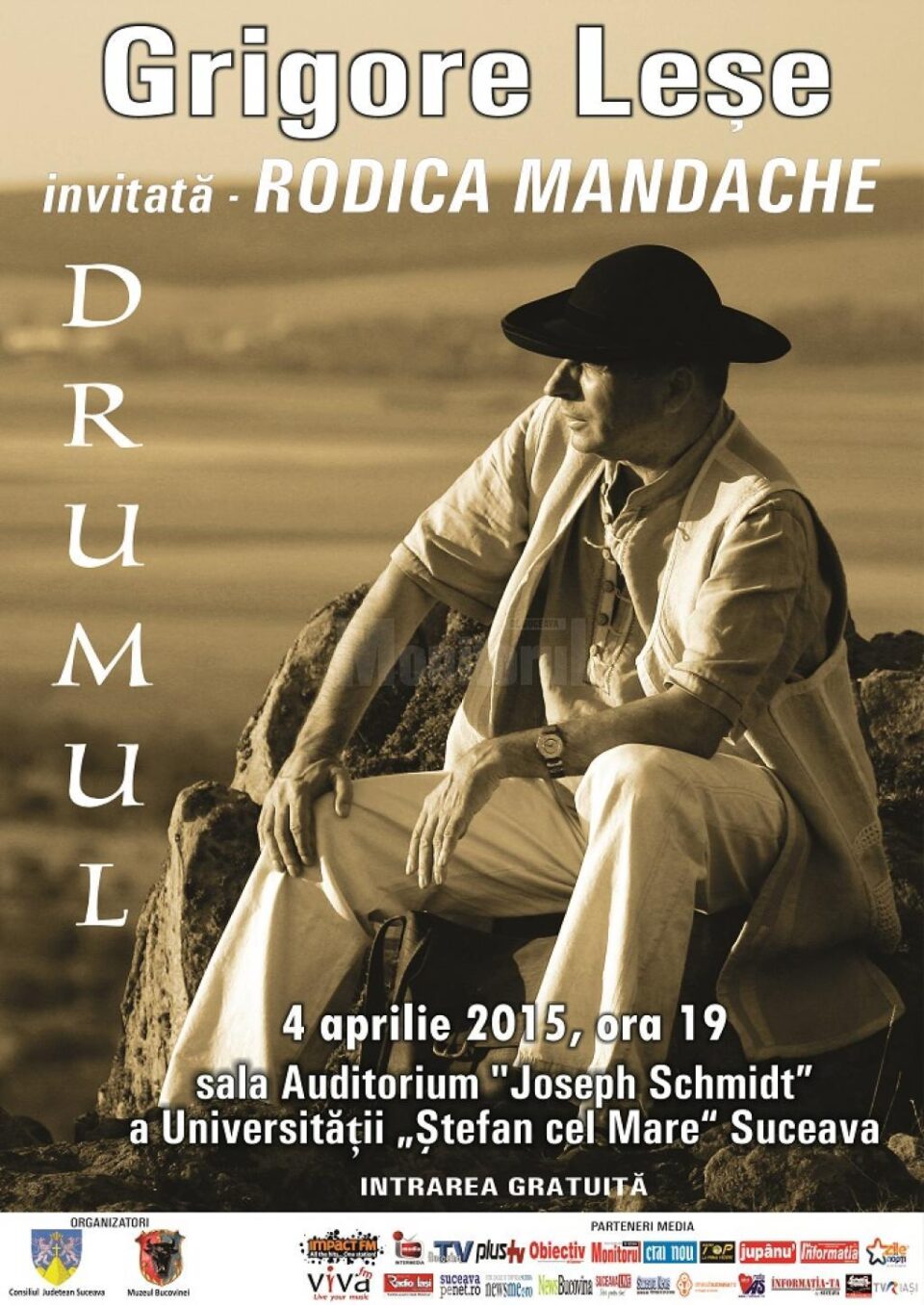 Spectacol de muzică și poezie cu Grigore Leșe și Rodica Mandache