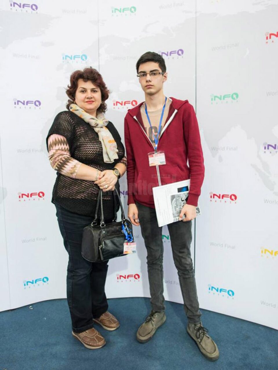 Matei Clipa, alături de prof. Gabriela Coajă
