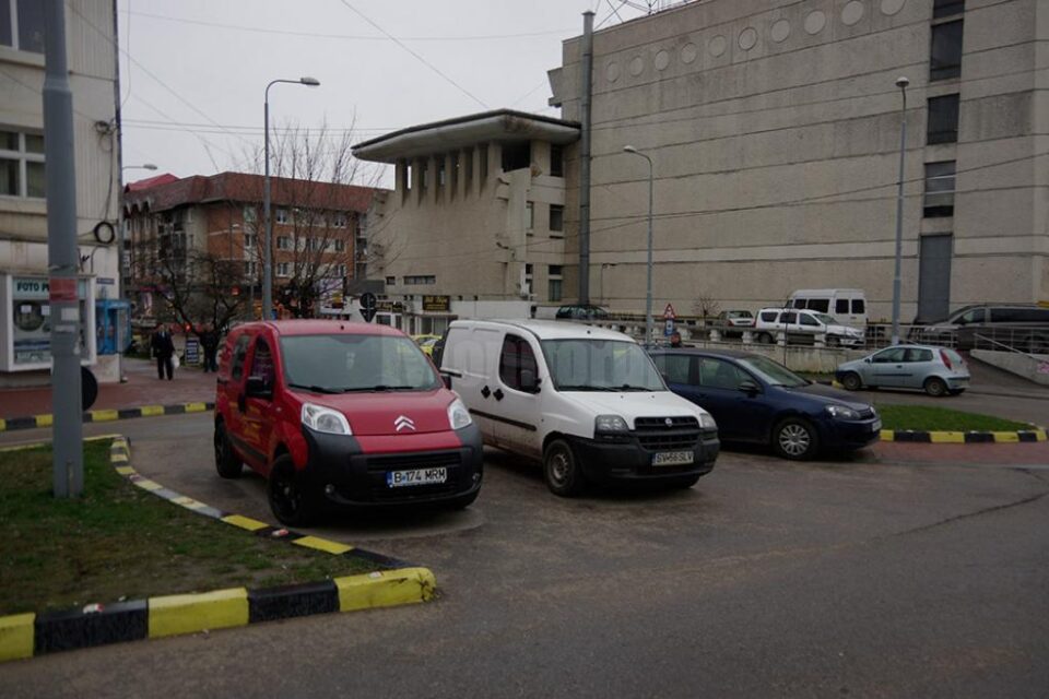 Imagine halucinanta surprinsă luni seară în plin centrul Sucevei