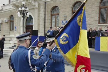 Jandarmii suceveni au primit Drapelul de luptă al inspectoratului