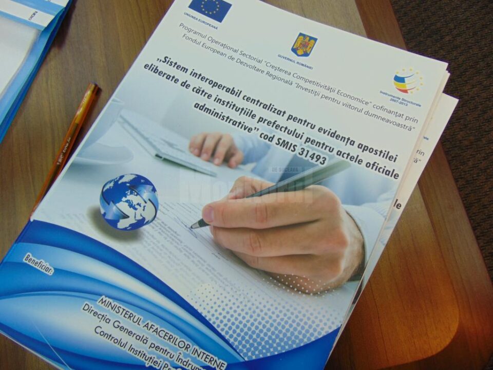 Sistem interoperabil centralizat pentru evidența apostilei eliberate de instituțiile prefectului pentru actele oficiale administrative