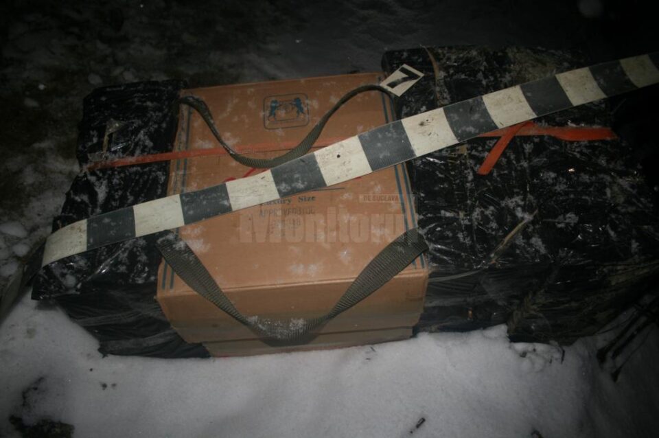 Captură impresionantă de țigări de contrabandă