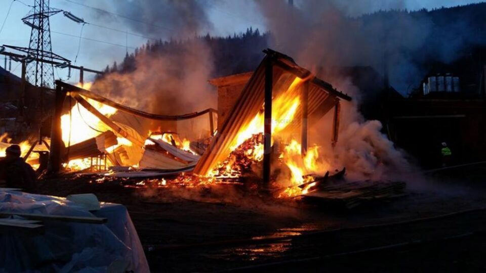 Incendiul a făcut prăpăd, pagubele fiind importante
