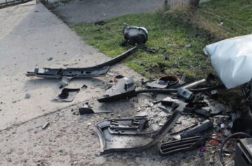 Accidentul s-a produs vineri după-amiază, în jurul orei 17.00, pe DN 17, în localitatea Șieu Măgheruș, în județul Bistrița-Năsăud. Foto: bistriteanul.ro