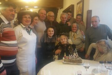 Areta Dominte a fost sărbătorită la împlinirea celor 105 ani de viață