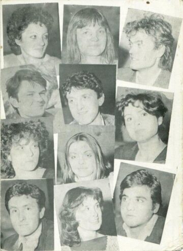 Studenții repartizați în 1984 la secția suceveană a Teatrului Național Vasile Alecsandri din Iași