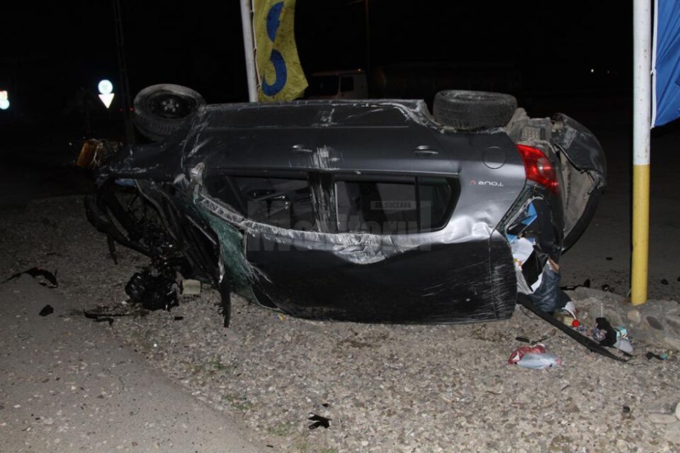 Autoturismul a fost avariat grav