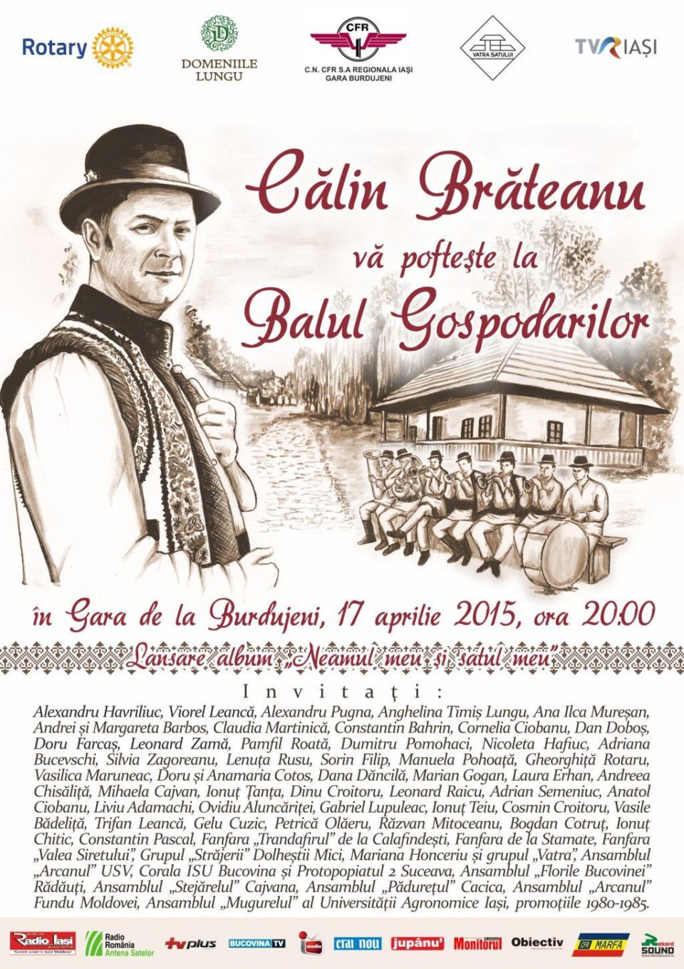 Clubul Rotary Suceava-Bucovina organizează Balul Gospodarilor