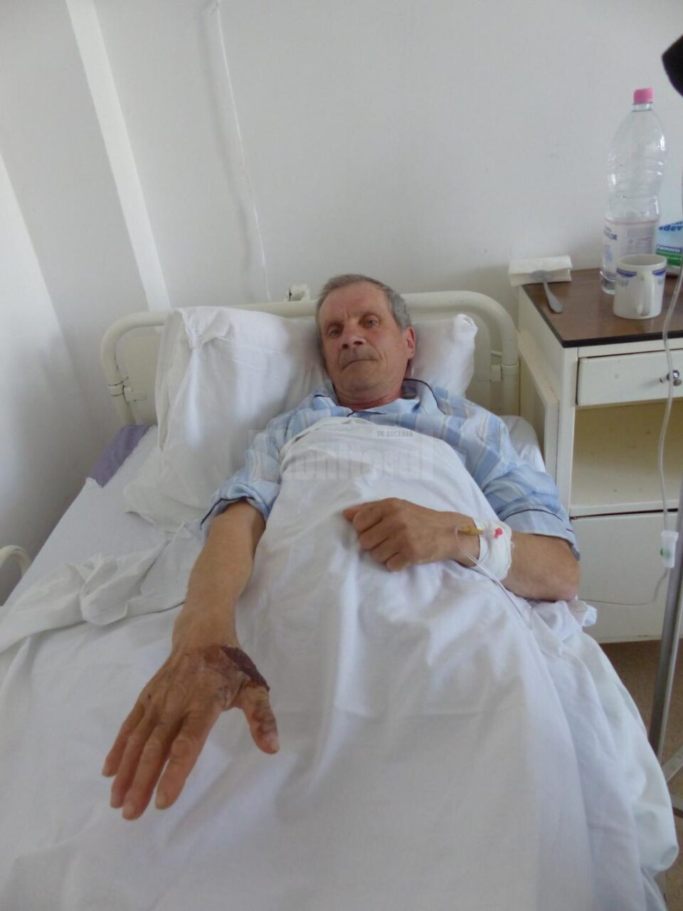 Ilie Frîncu, bărbatul care a fost stropit cu benzină și incendiat