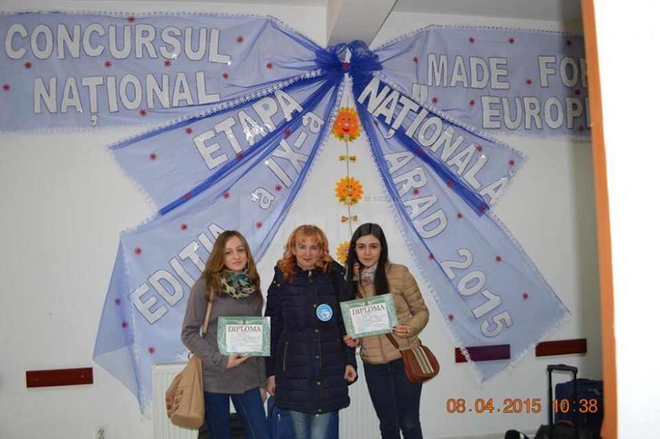 Liceul Teoretic Ion Luca Vatra Dornei, pe locul IV la etapa națională a Concursului Made for Europe
