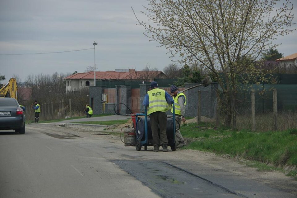 Strada Izvoarele Cetății a fost blocată vreme de aproximativ jumătate de oră