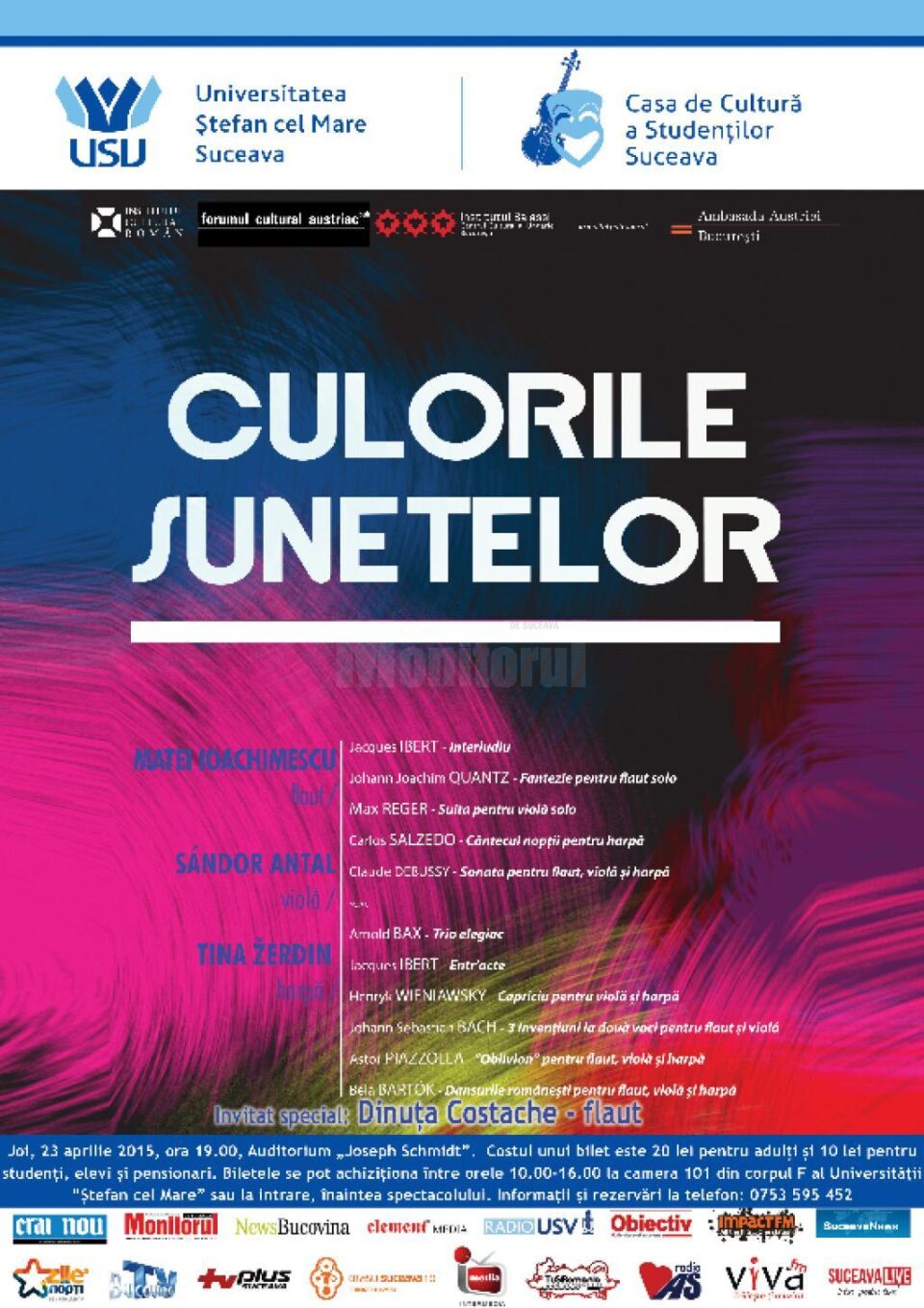 Concertul „Culorile sunetului”, la Universitatea „Ștefan cel Mare”