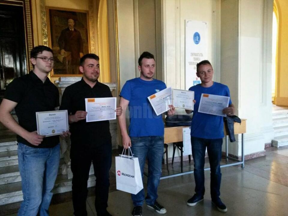 Echipajele USV de pe locul I și II - Teodor Emilian Iftime, Silviu Macovei, Vlăduț Constantin Pîrcălab și Dumitru Chislii