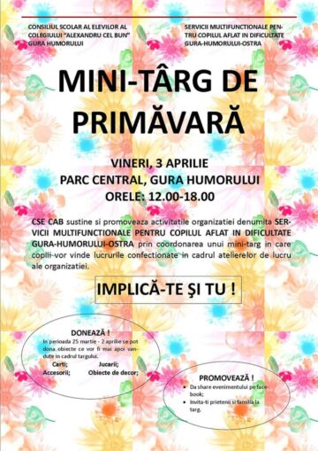 Mini – târg de primăvară la Gura Humorului