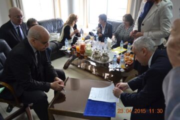 În cadrul vizitei a fost semnat un acord bilateral între USV și Universitatea din Casablanca