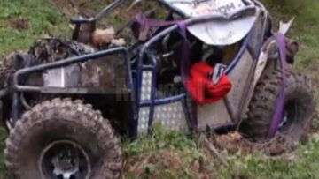 Mașina off-road cu care s-au răsturnat Simona și iubitul ei