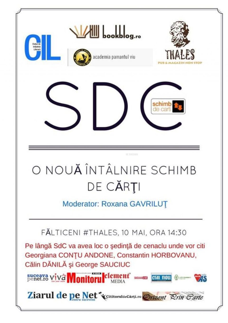 Schimb de cărți, la Fălticeni