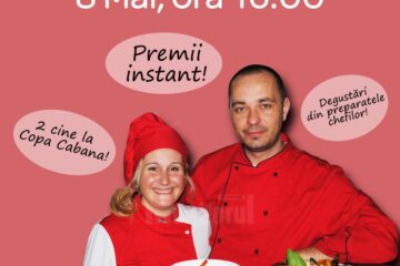 Spectacol culinar cu chef Isadora și chef George, la hipermarketul Carrefour din Suceava