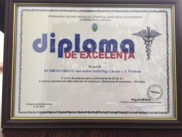 20 de ani de la începerea colaborării dintre Spitalul de Psihiatrie Câmpulung Moldovenesc și Asociația germană Rumaenienhilfe