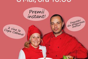 Spectacol culinar cu chef Isadora și chef George, la hipermarketul Carrefour din Suceava