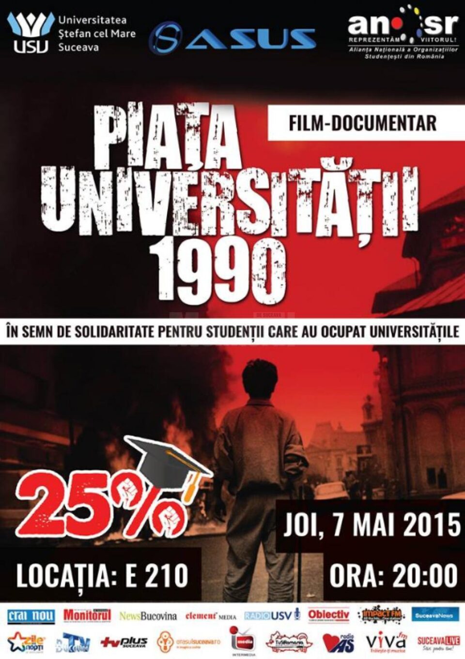 Studenții suceveni, solidari cu cei care desfășoară activități de occupy în universitățile din țară