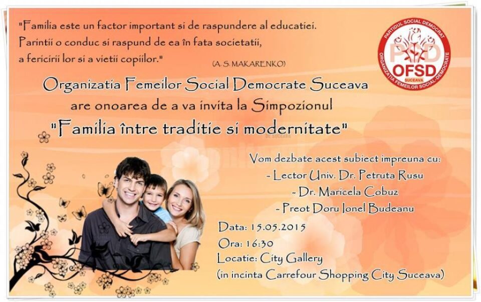 Simpozionul „Familia între tradiție și modernitate”