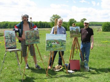 Atelier de pictură în aer liber la Fetești